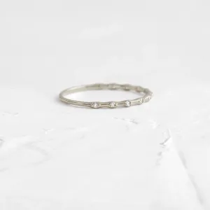 0.06CTW Eternity Natural Diamond Wedding Band