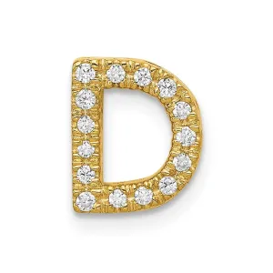 14k Diamond Initial D Charm