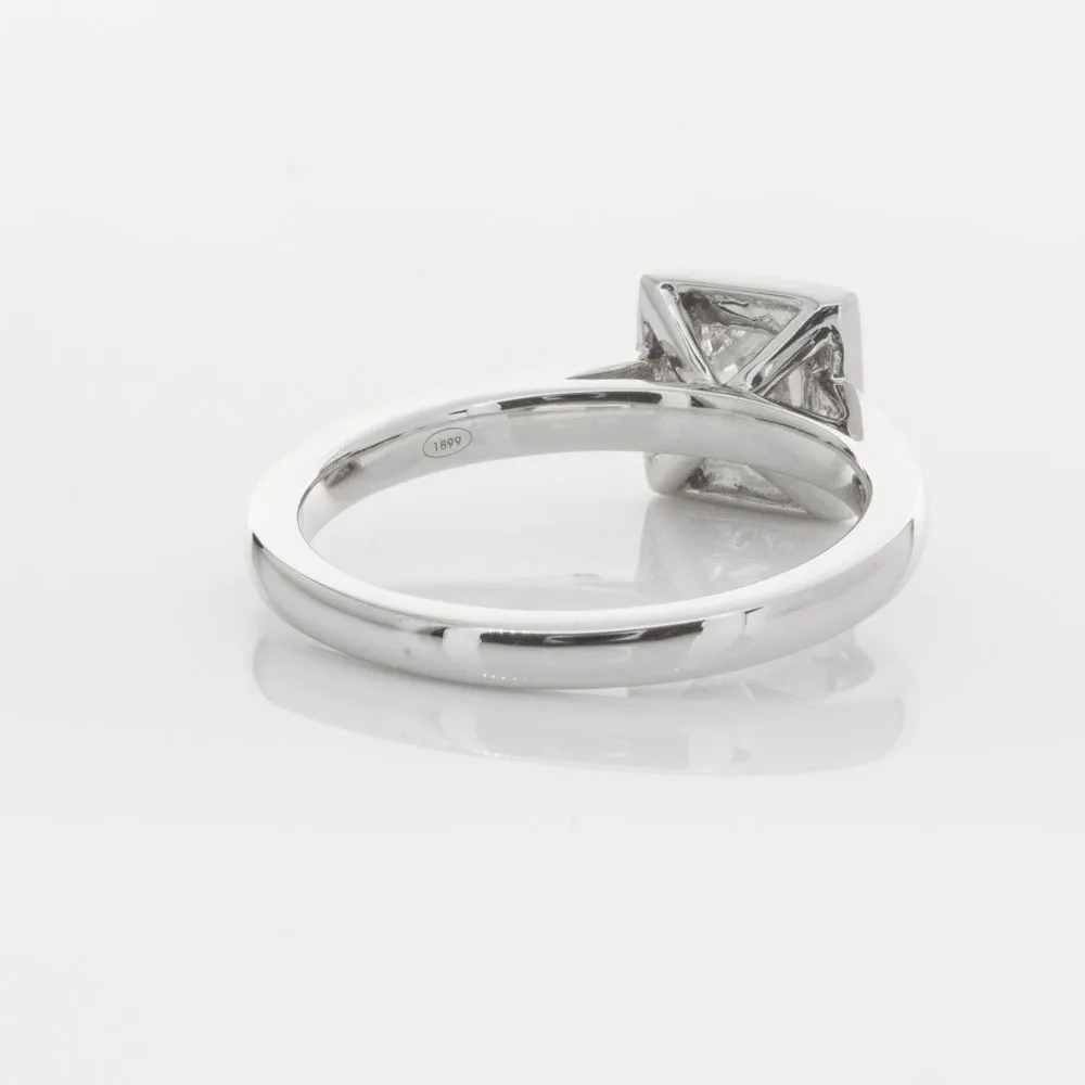 18ct White Gold .52ct Princess Cut Diamond Windsor Ring