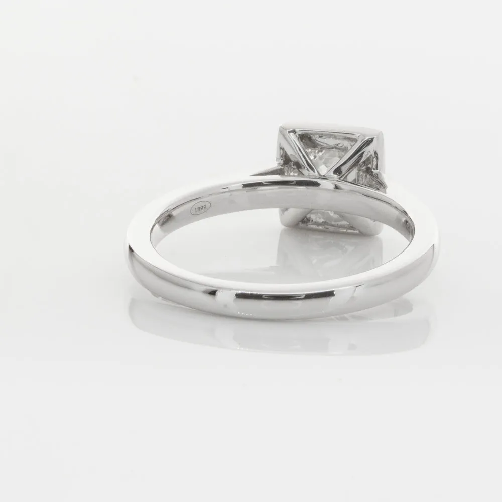 18ct White Gold .52ct Princess Cut Diamond Windsor Ring