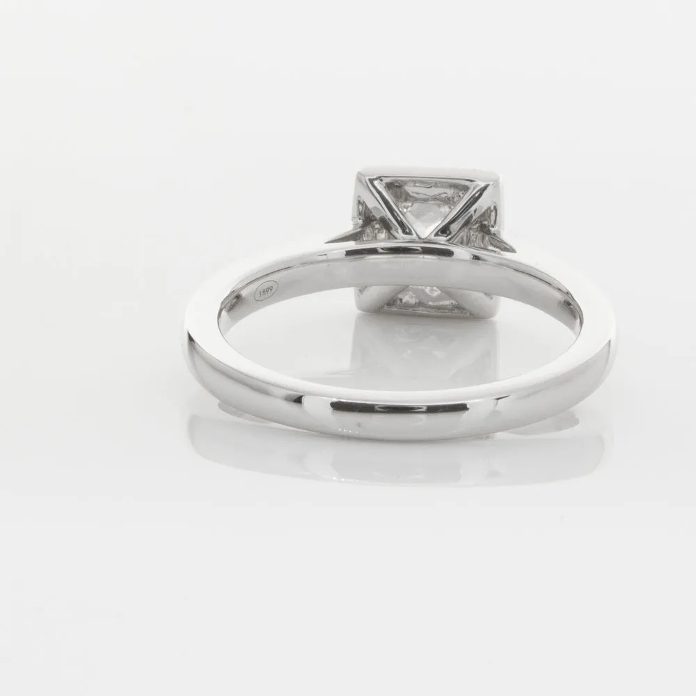 18ct White Gold .52ct Princess Cut Diamond Windsor Ring