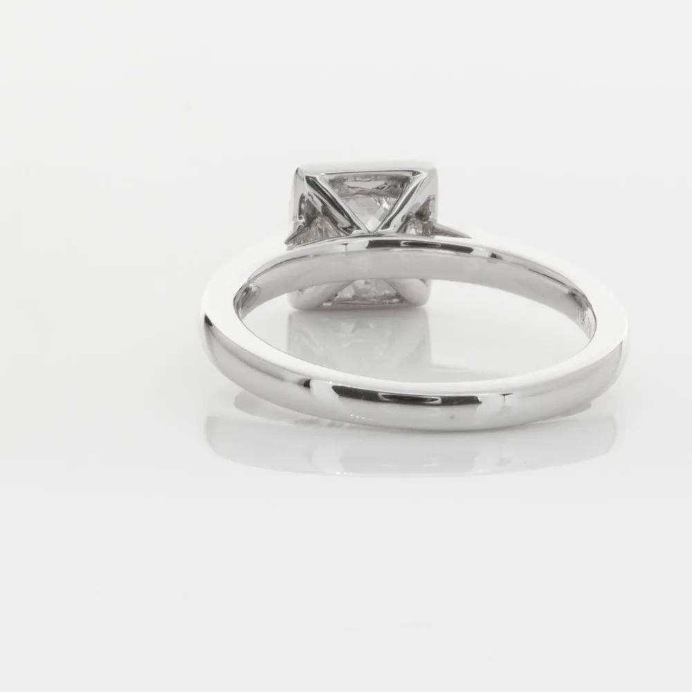 18ct White Gold .52ct Princess Cut Diamond Windsor Ring