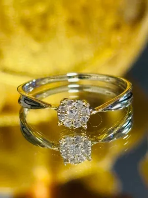 18K Gold Diamond Ring 0.10 carat