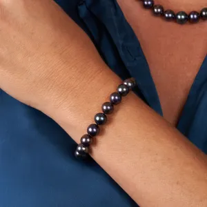 8.5-9.0 mm AAA Black Freshwater Pearl Bracelet