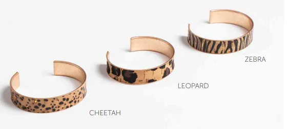 Animal Print Cuff Bracelet - Available in 3 colors!