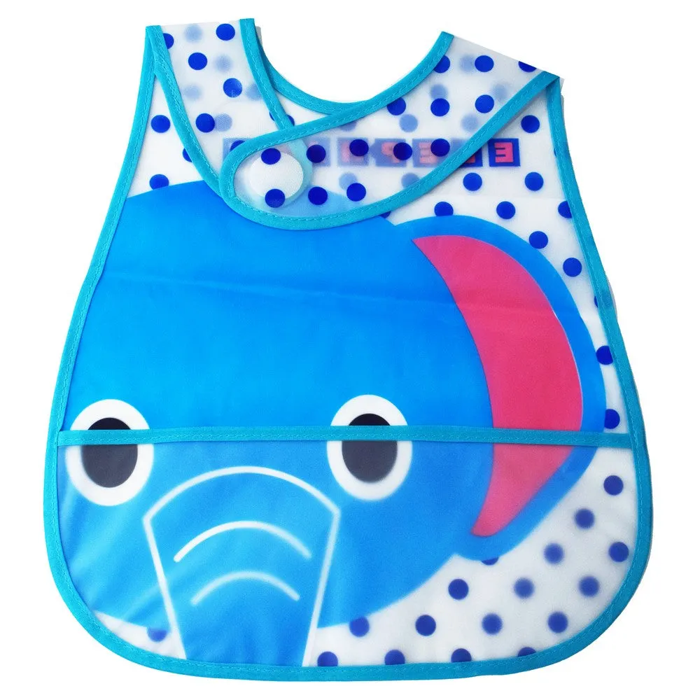 Blue  Elephant Printed Bibs