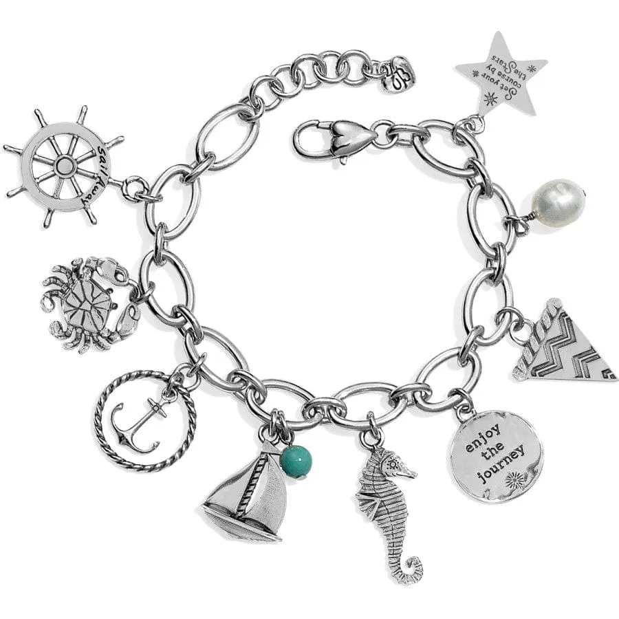 Blue Water Charm Bracelet