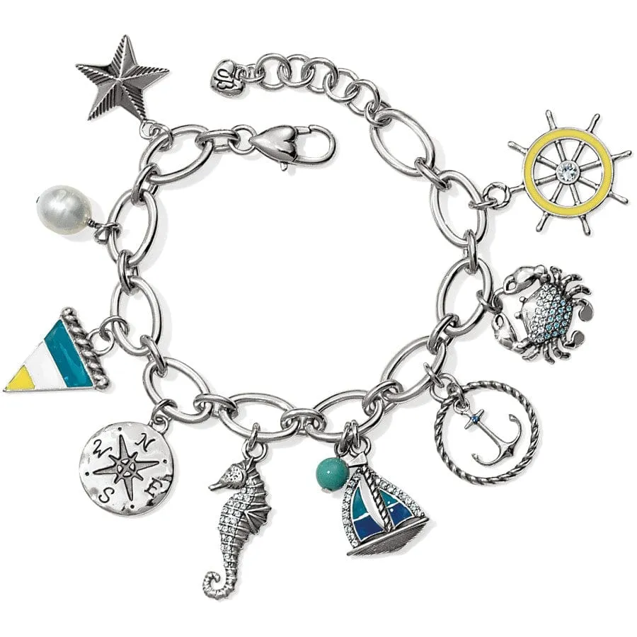 Blue Water Charm Bracelet