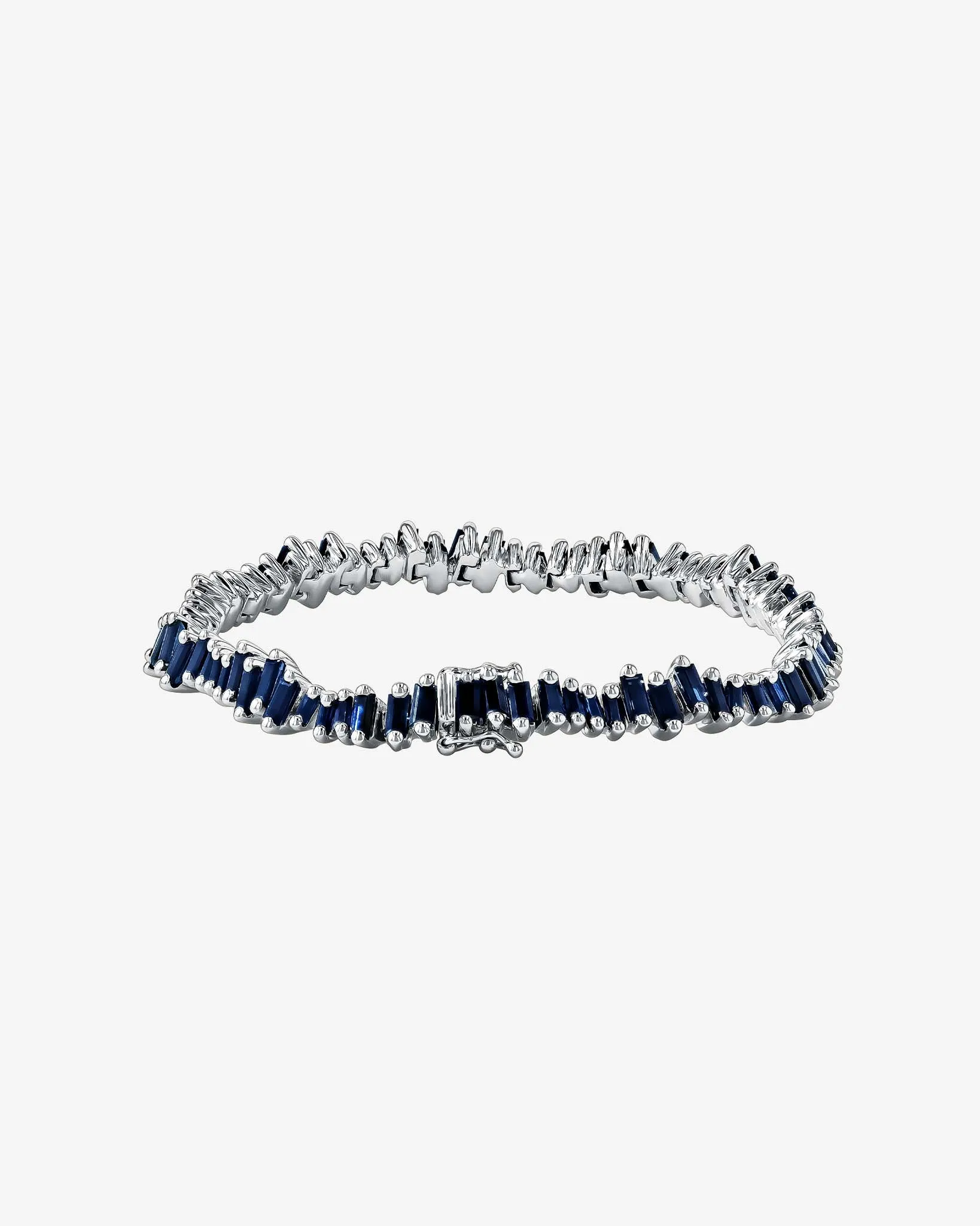 Bold Dark Blue Sapphire Tennis Bracelet