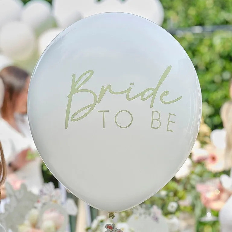 Bride To Be Hen Party Balloon with Floral Tail