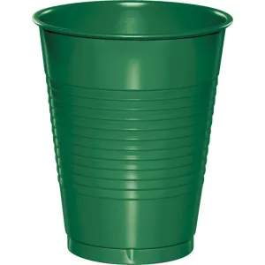 Bulk Emerald Green 16 oz Plastic Cups (240 per Case)