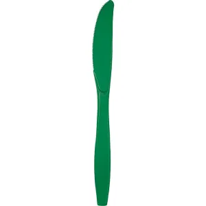 Bulk Emerald Green Bulk Plastic Knives (600 per Case)