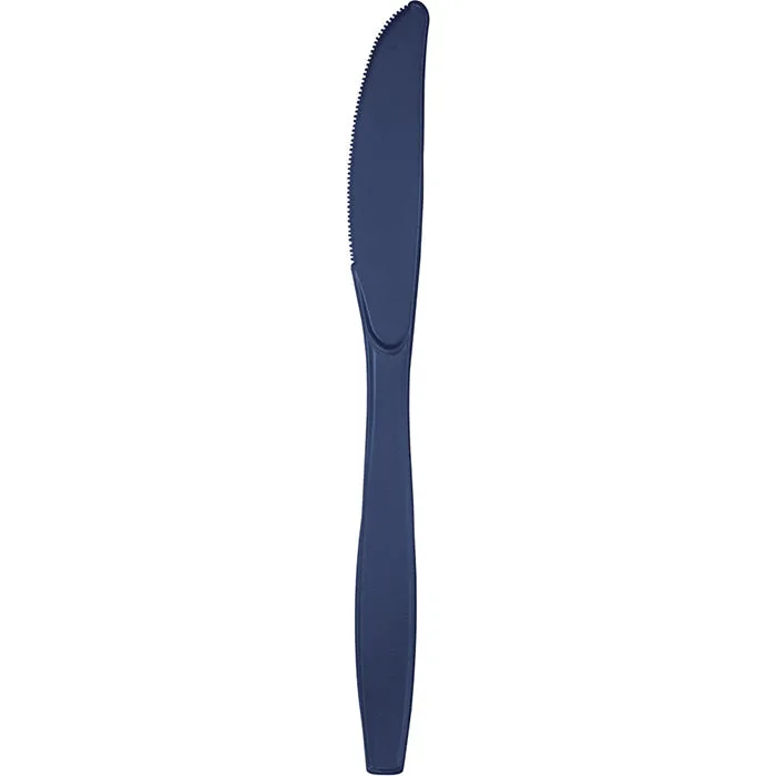 Bulk Navy Plastic Knives (288 per Case)