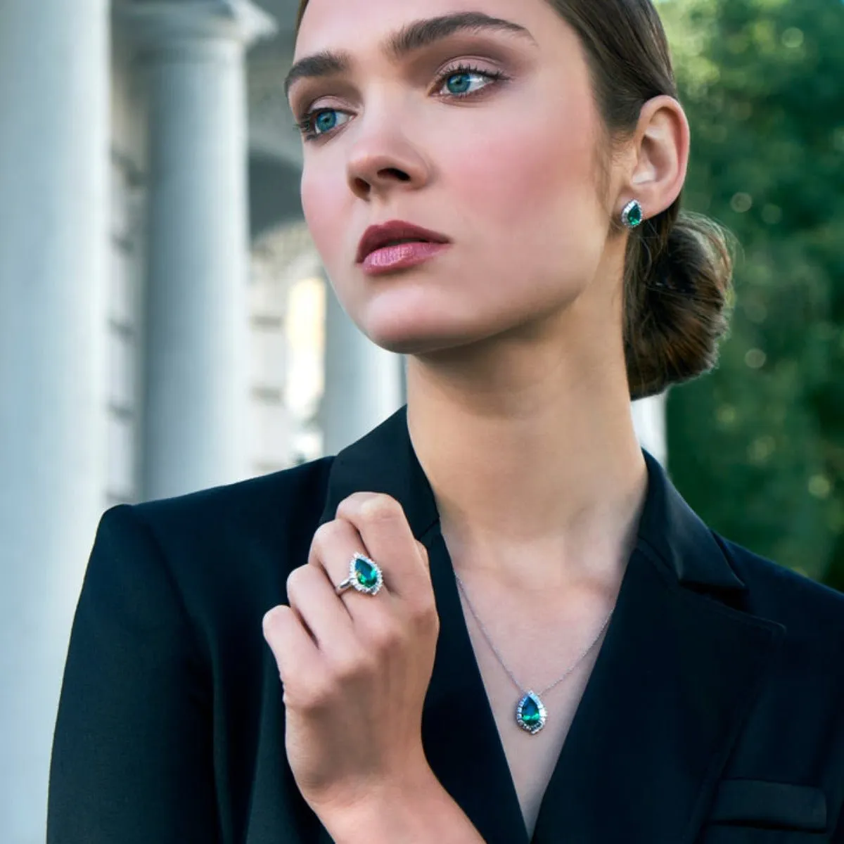 CARAT* London Eleanor Ring Emerald Green