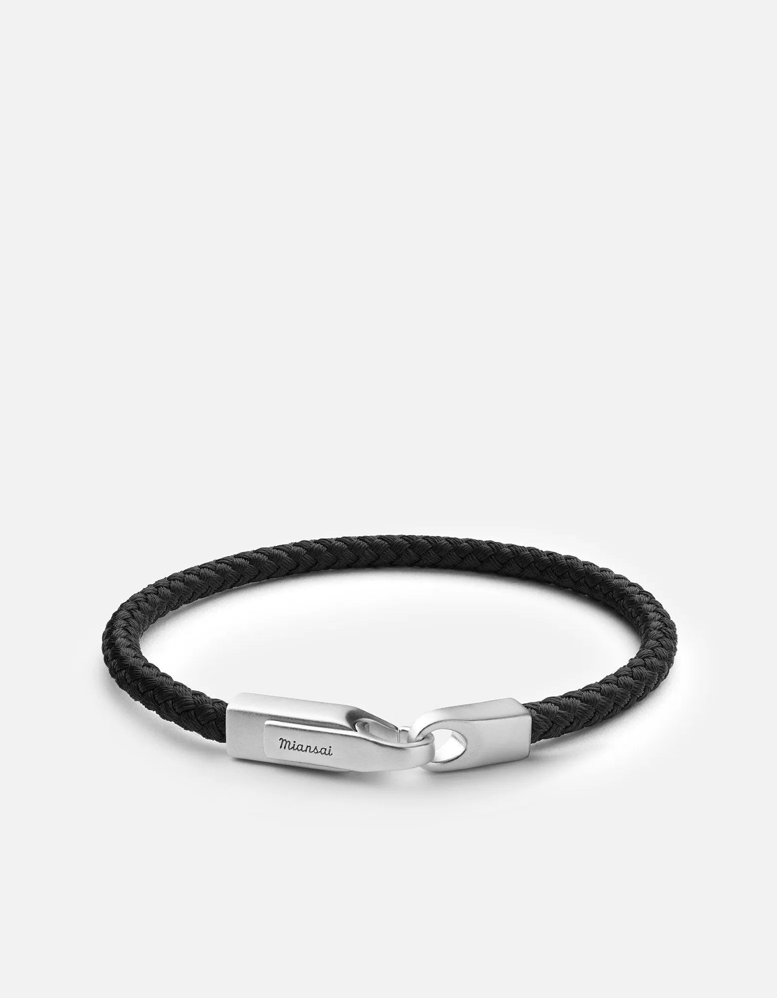 Crew Rope Bracelet, Matte Silver