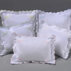 Edward Boutross Corner Bows Petite Pillow & Insert