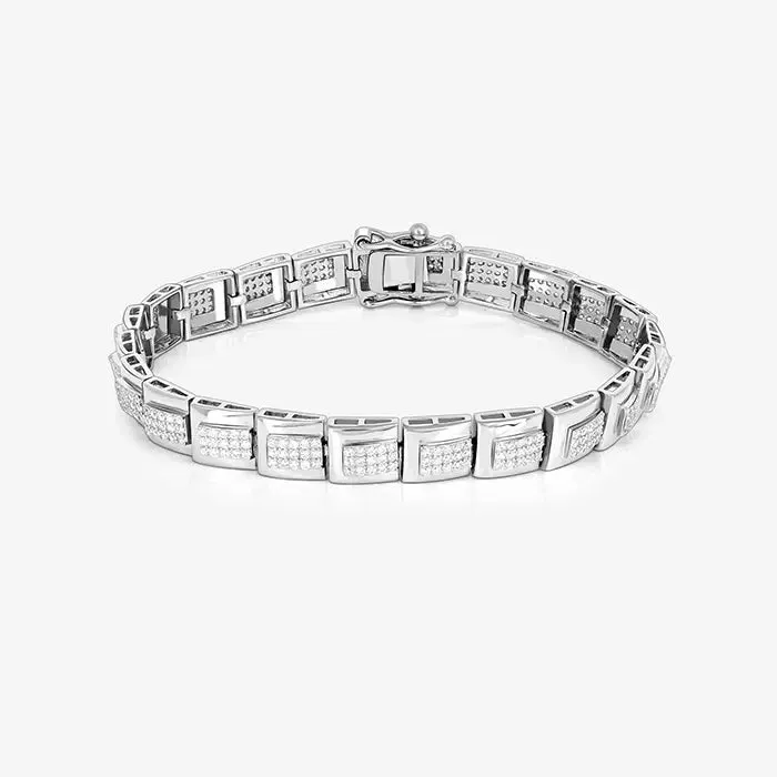 Elegant Silver Edge Bracelet