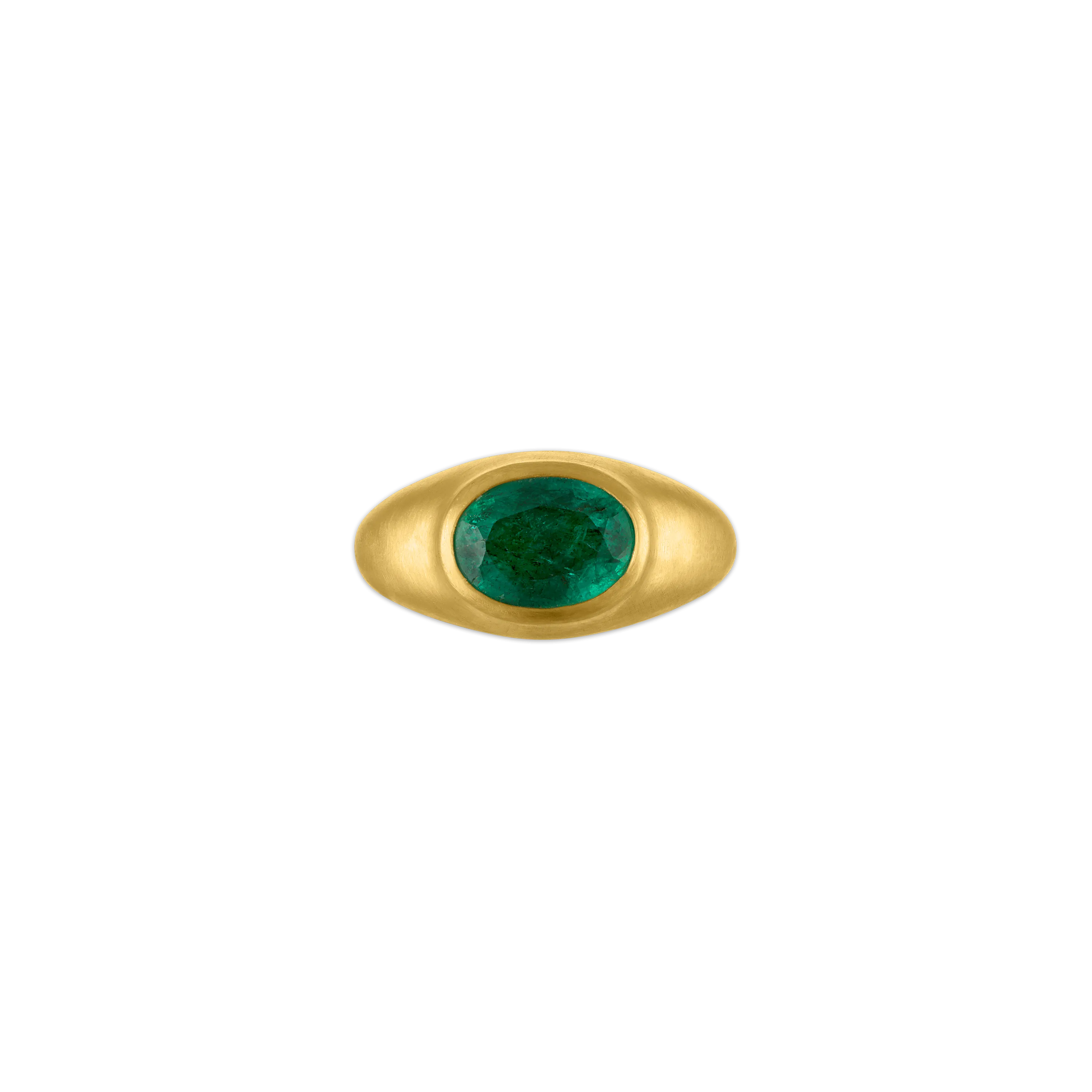 Emerald Faceted Roz Ring