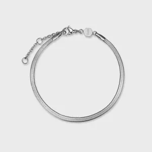 Essentielle Snake Bracelet Silver Colour