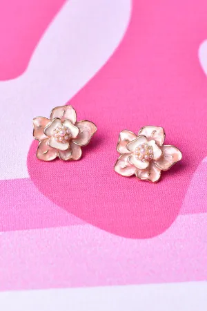 Floral Glam Stud Earrings