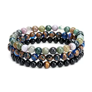 Fumatore Black Hematite Stone Beaded Bracelet