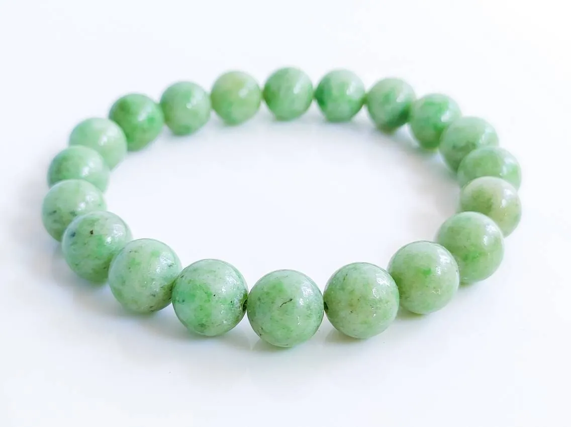 High Quality Green Jade Crystal Bead Bracelet