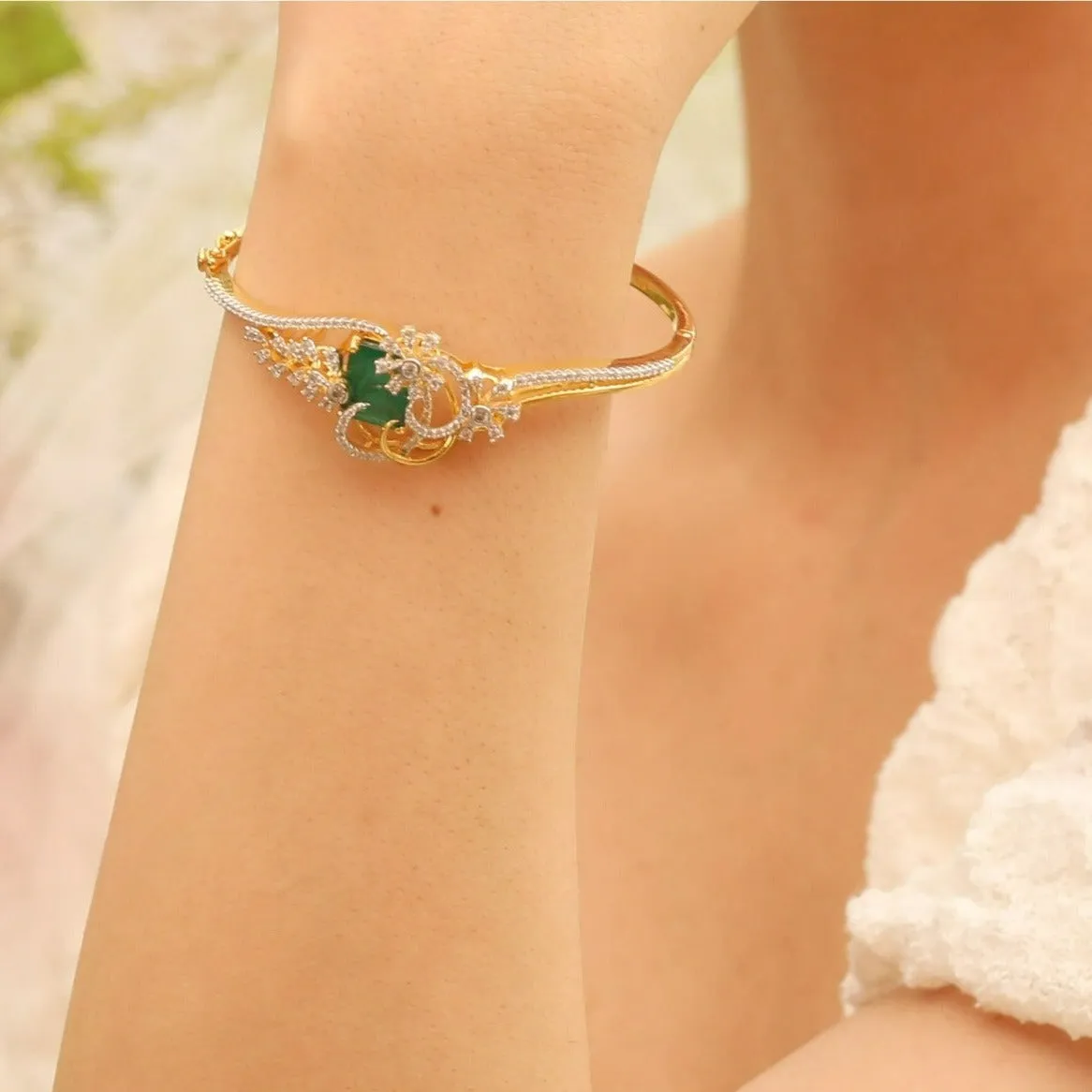 Ivy CZ Silver Bracelet