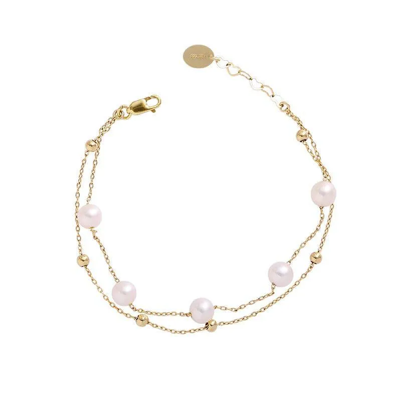 Layered Freshwater Pearl Bracelet