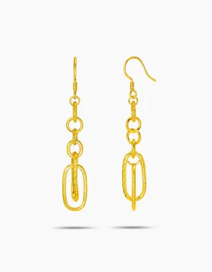 LVC 9IN Kailey 999 Gold Drop Earrings