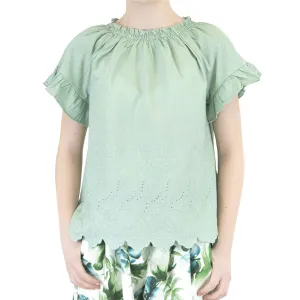 Next Girls Embroidered Butterfly Short Sleeve Top