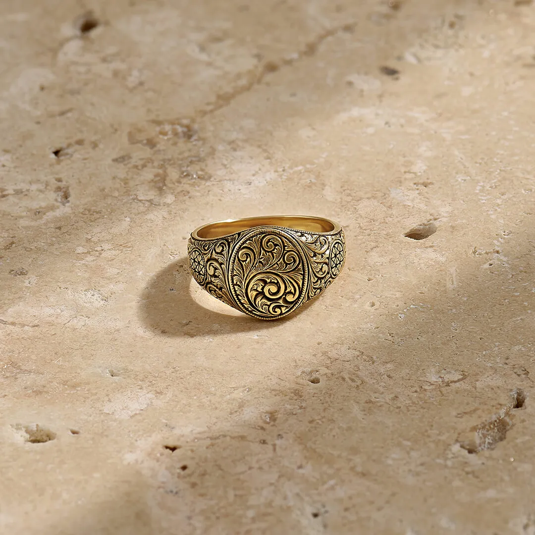 Oval Classic Ring - Solid Gold