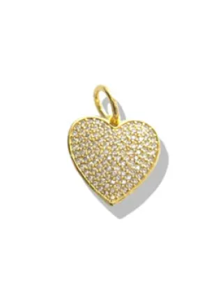 Pave Heart Charm