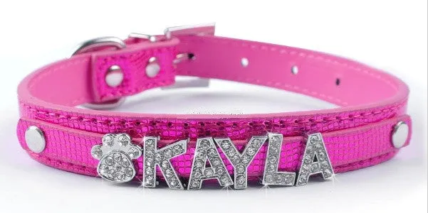 Personalized Dog Collars -Rhinestone Charms