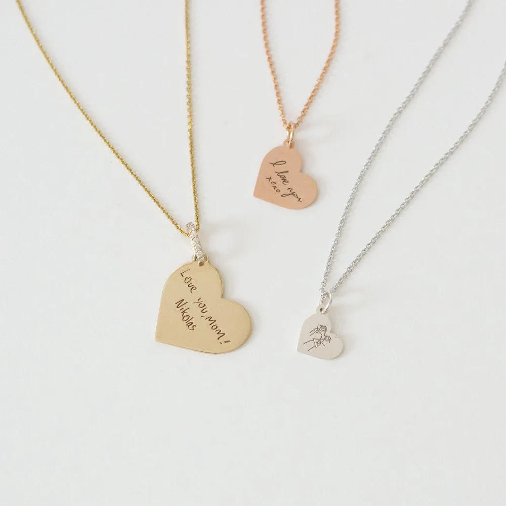 Personalized Heart Medallion - Small