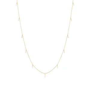 Prim Freshwater Pearl Necklace - Gold