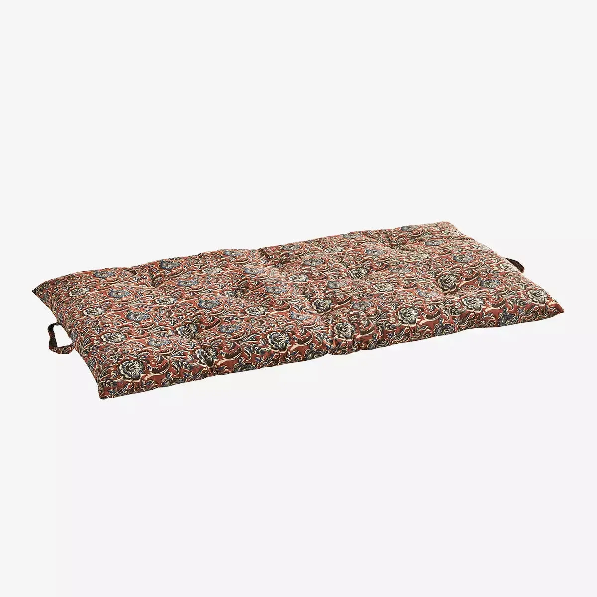 Printed Cotton Mattress 60x100 cm Burnt Red