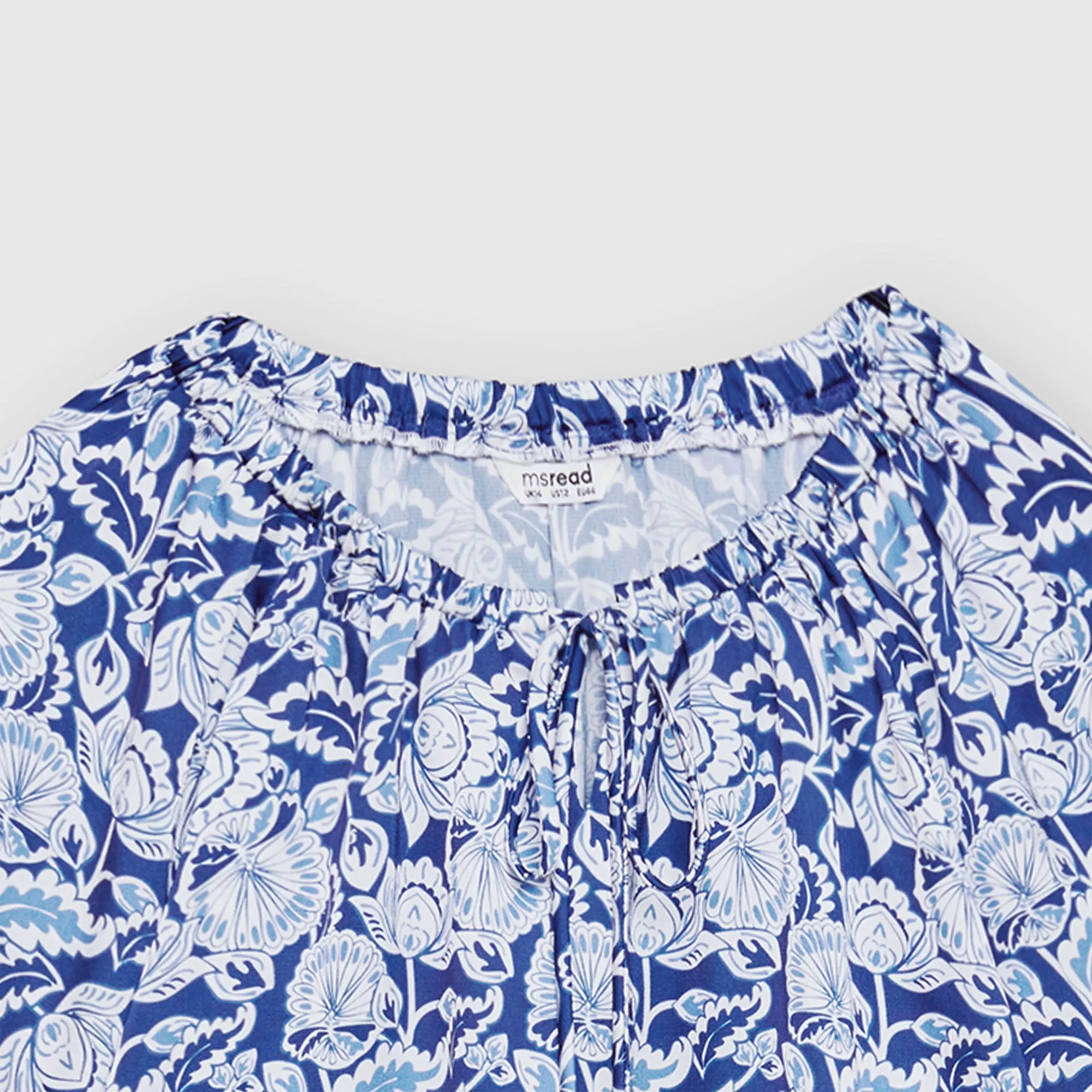 Printed Peasant Top