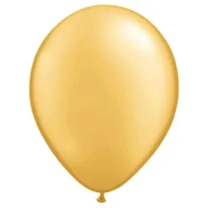 Qualatex - 11" Metallic Gold Latex Balloons (100ct)