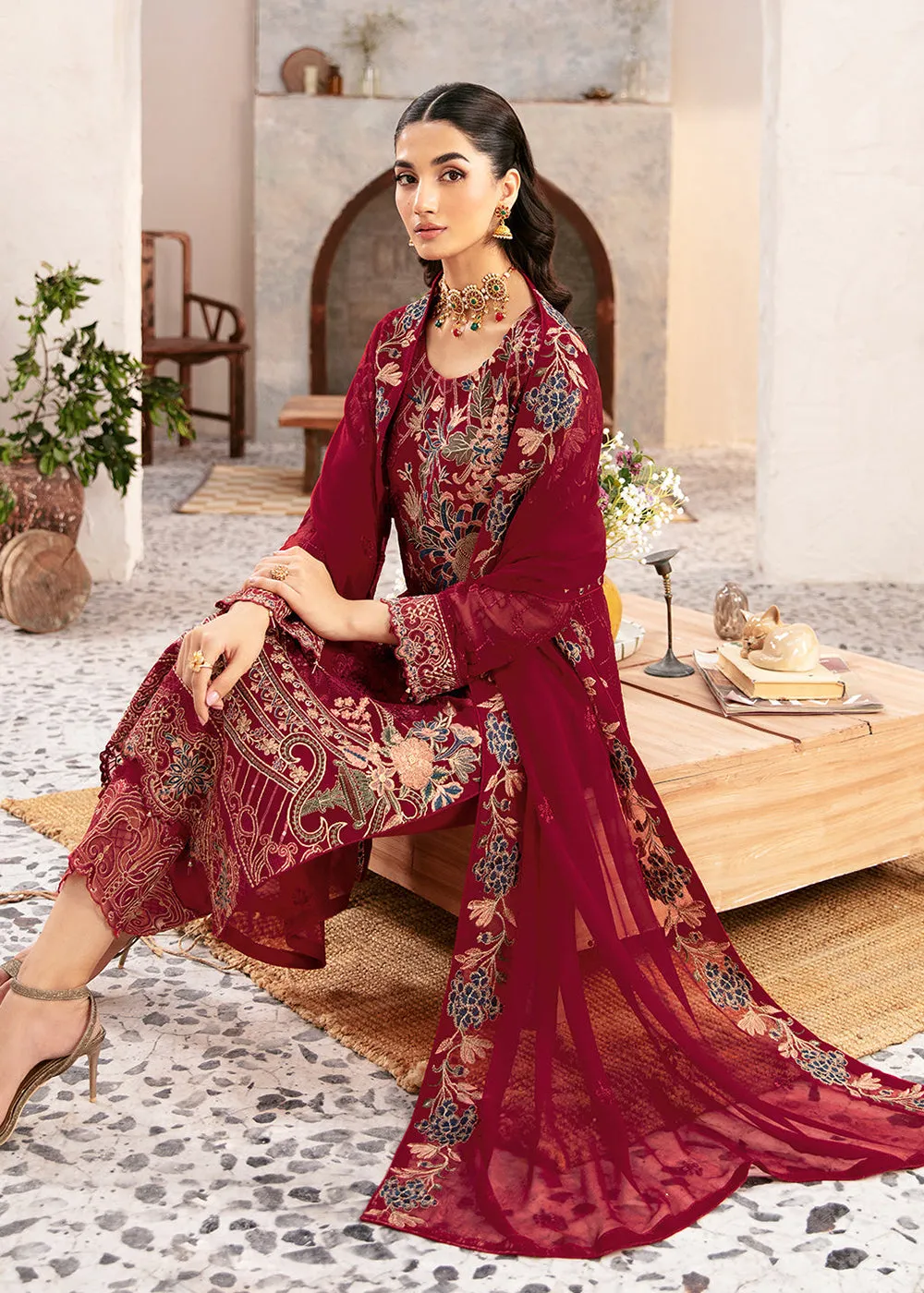 Rangoon Chiffon Collection 24 by Ramsha | D-1205