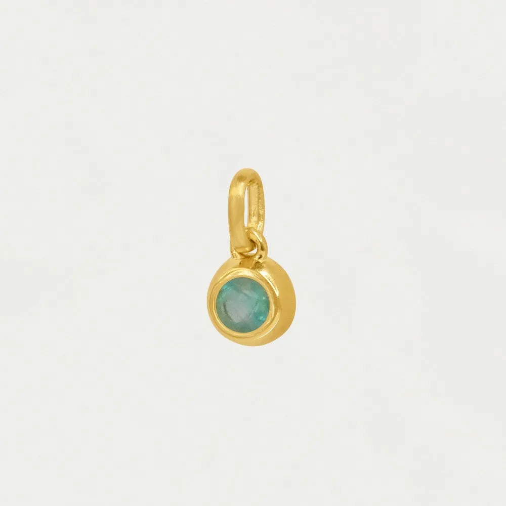 Round Birthstone Charm