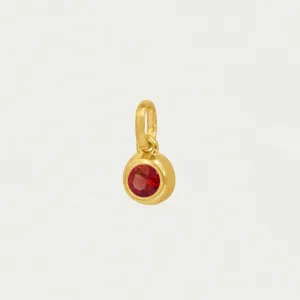 Round Birthstone Charm