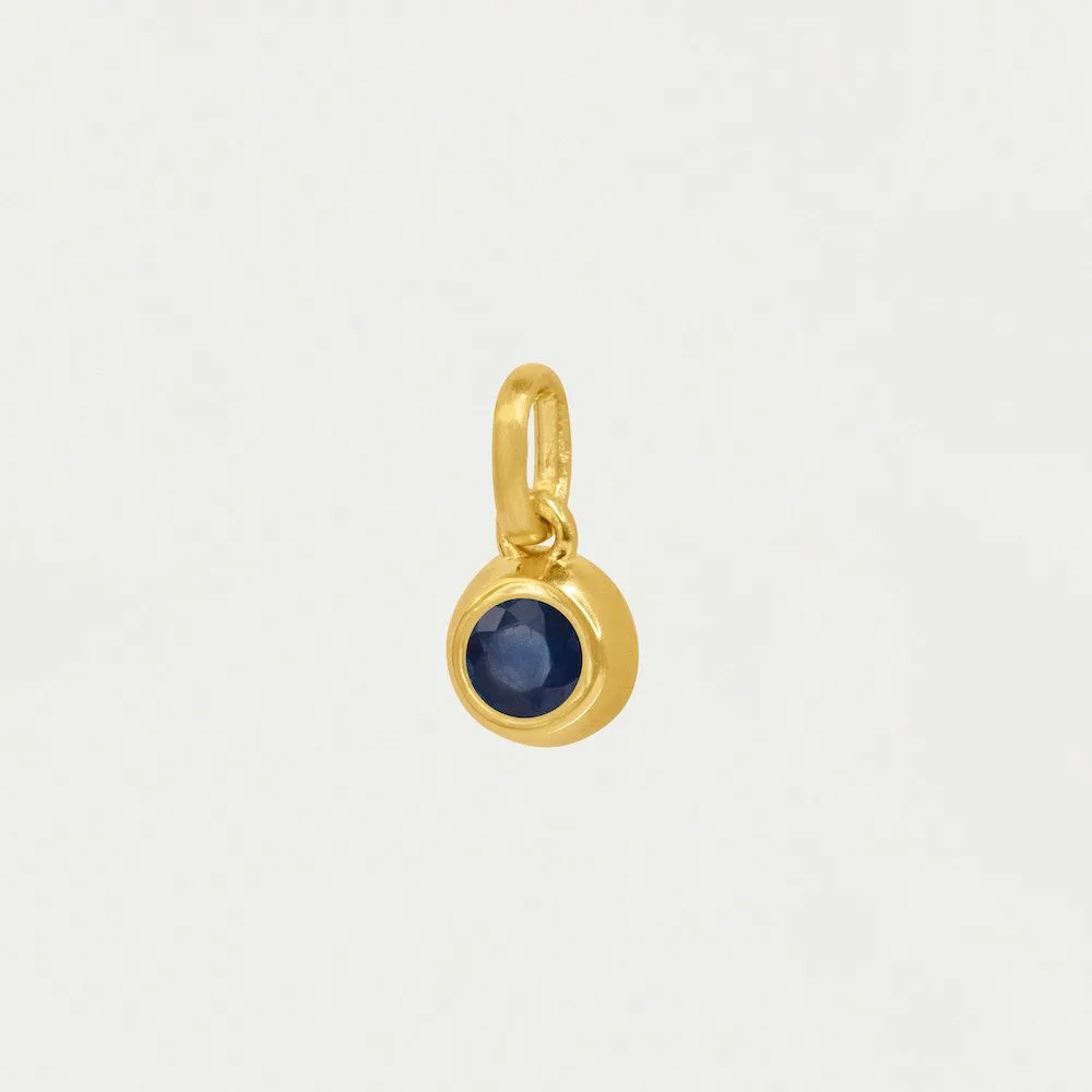 Round Birthstone Charm