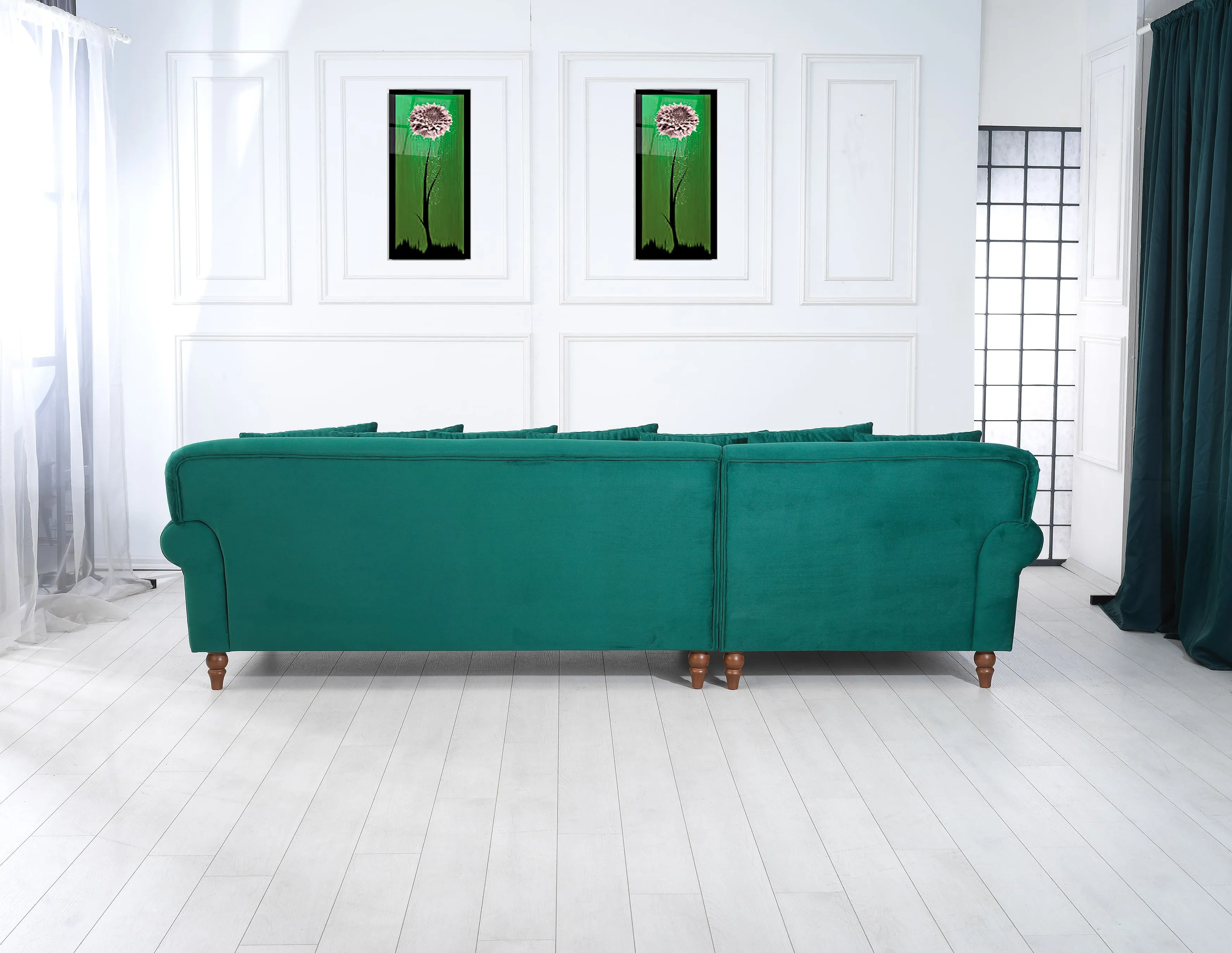 Rubeza Paula Chaise/2 Seater - Super Emerald Green