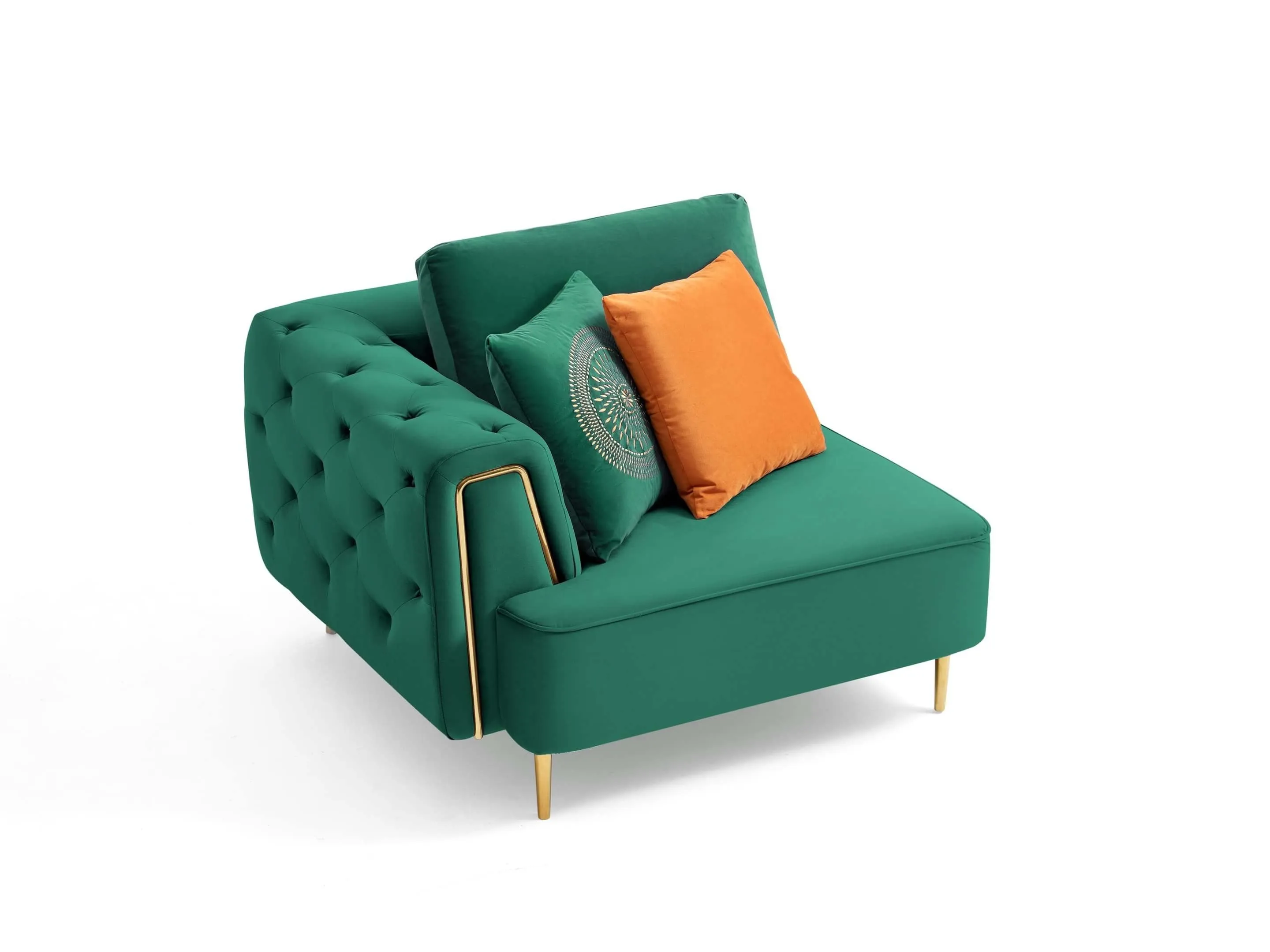 Rubeza Sofia 1 Seater/Corner/2 Seater - Emerald Green