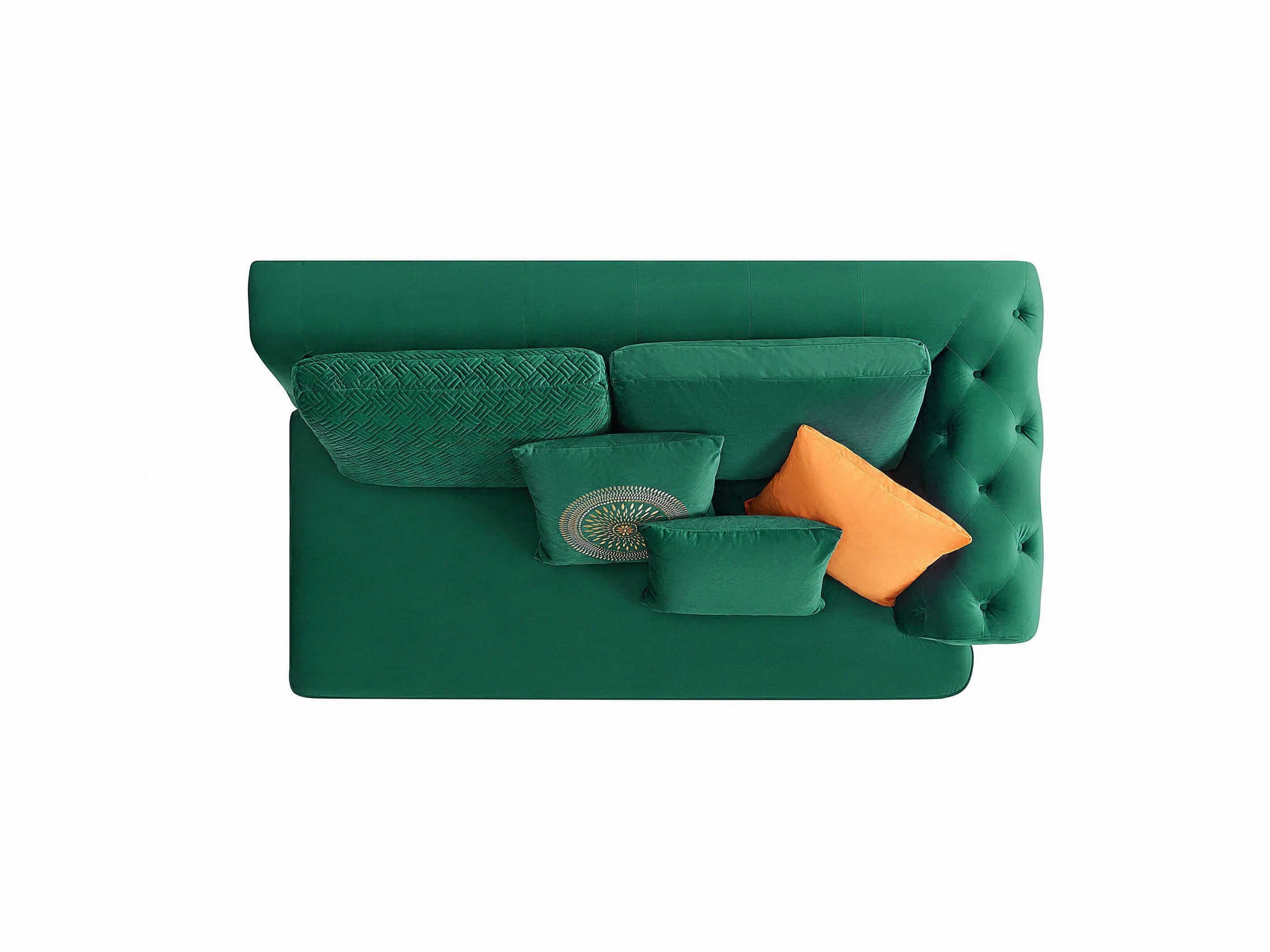 Rubeza Sofia 1 Seater/Corner/2 Seater - Emerald Green