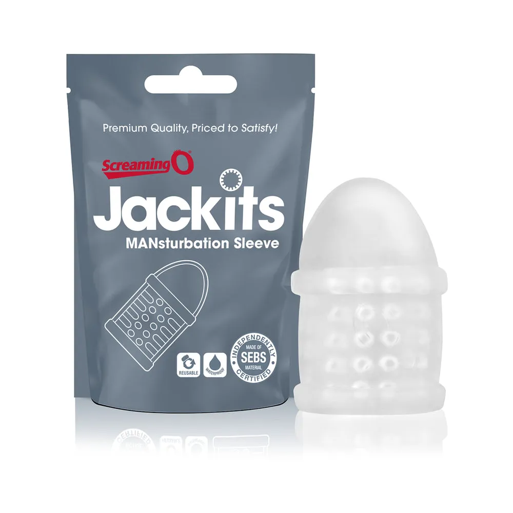 Screaming O Jackits Mansturbation Sleeve (clear Only)