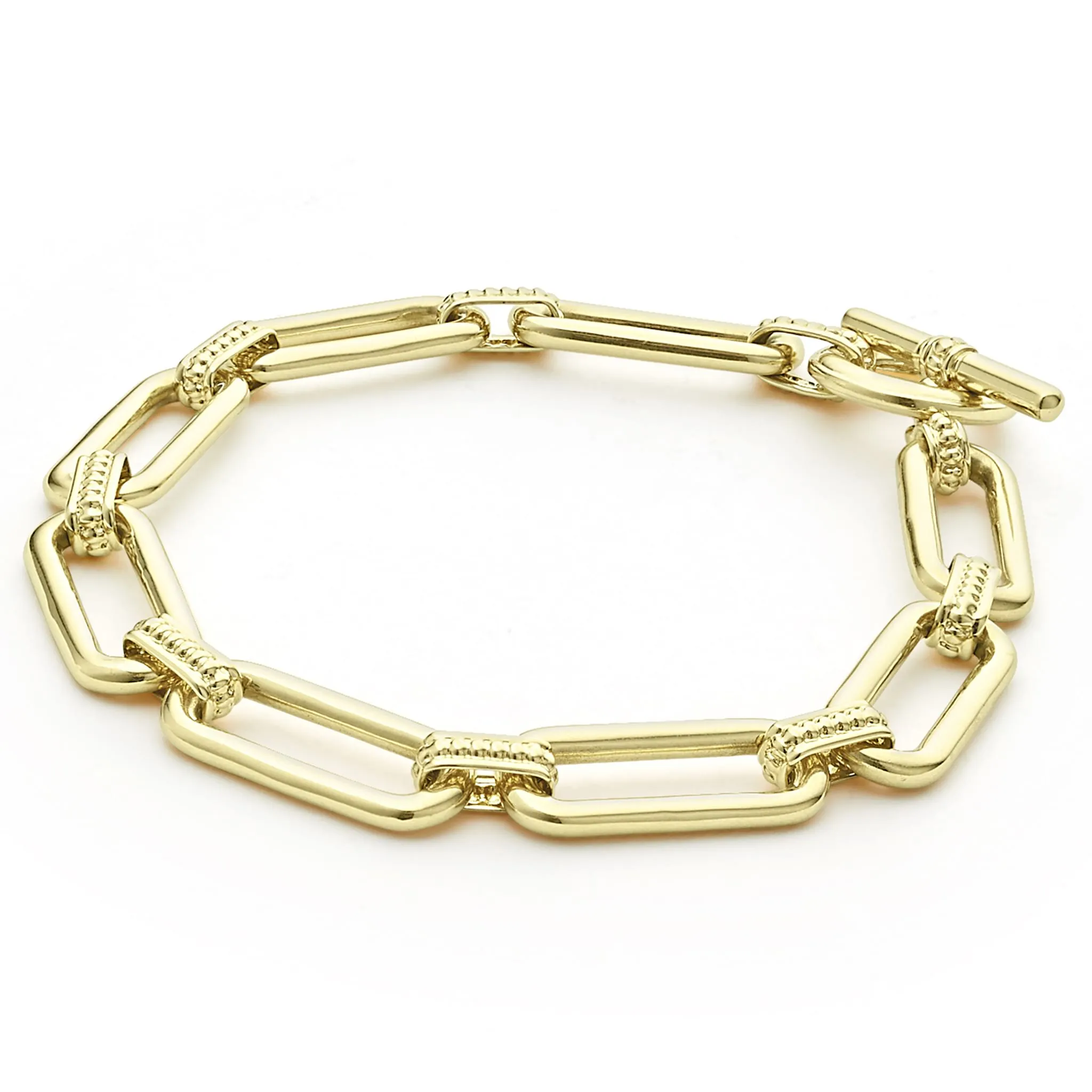 Signature Caviar 18K Gold Link Bracelet