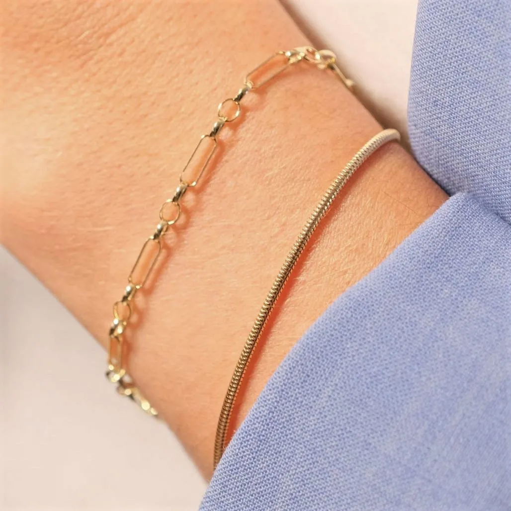 Snake Bracelet Solid Gold