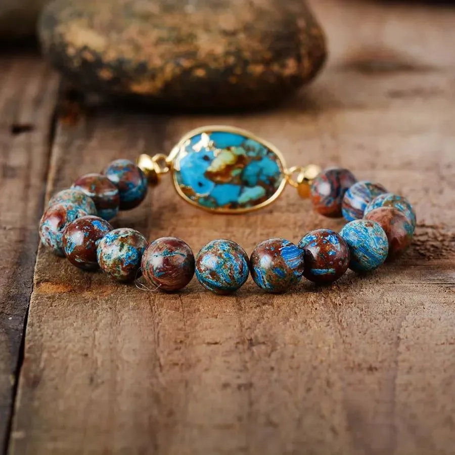 Tibetan Bronzite Stone Bracelet