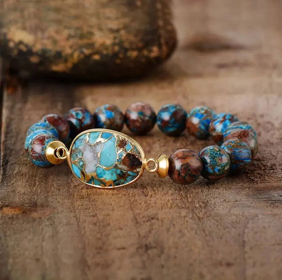 Tibetan Bronzite Stone Bracelet